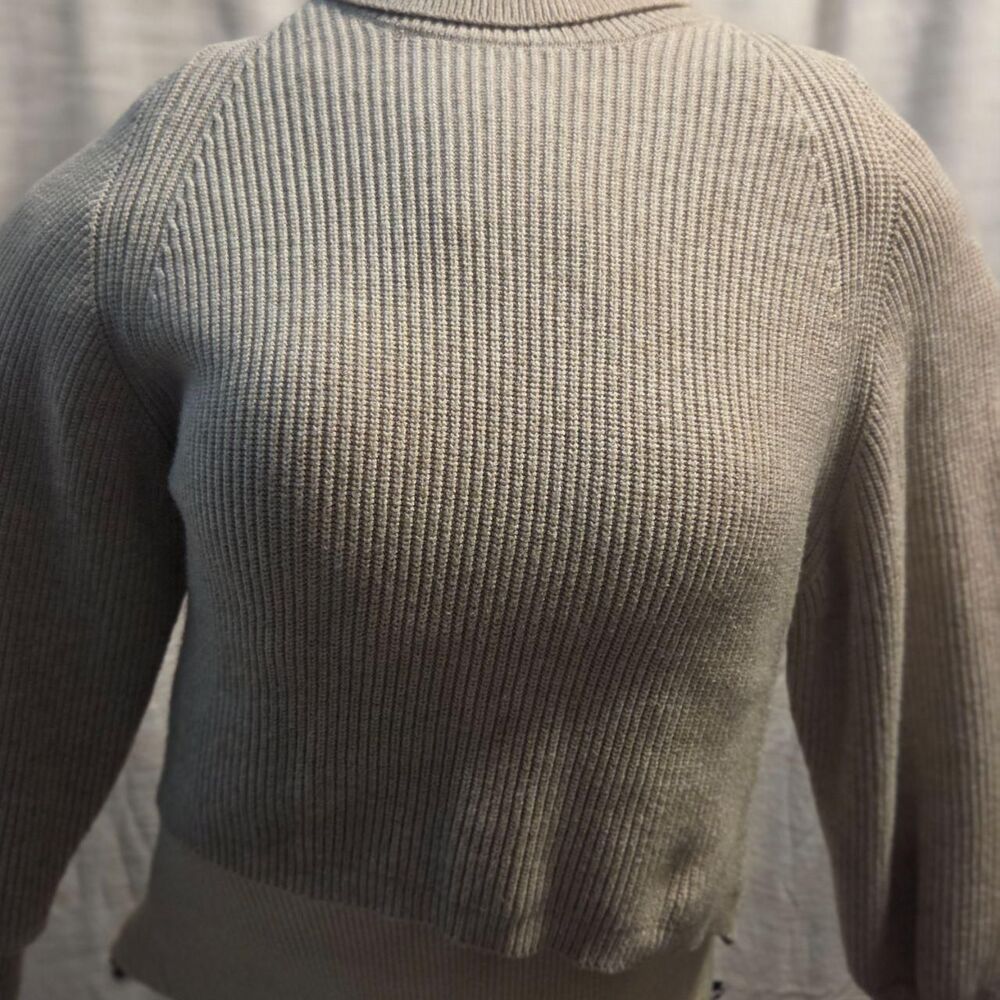 Poof Women's Cream/Tan Jumper with split back